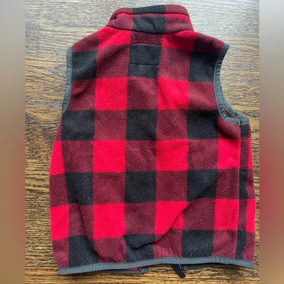 EUC Buffalo Plaid Fleece Vest - Picture 3 of 3